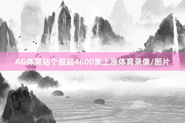 AG体育站个股超4600家上涨体育录像/图片